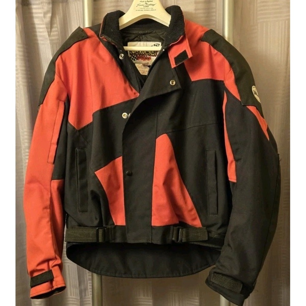 Joe Rocket Ballistic Series Moto Touring Jacket Adult Large Red Black Elbow Pad